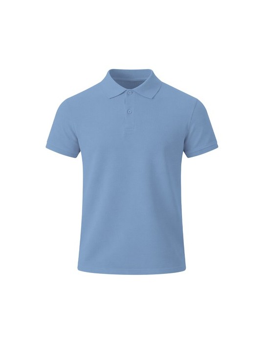 Polo Adulte Couleur Charles Matières : coton Taille textile : S Couleurs : bleu clair objet promo petit budget