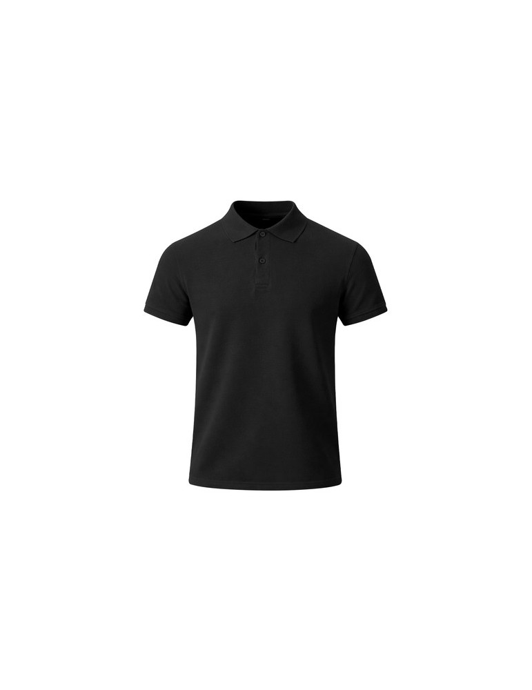 Polo Adulte Couleur Charles Matières : coton Taille textile : L Couleurs : noir personnalisation sur mesure