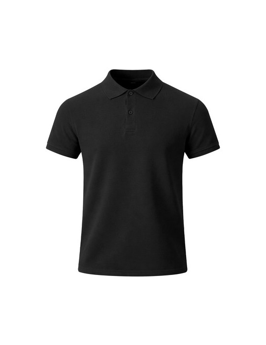 Polo Adulte Couleur Charles Matières : coton Taille textile : L Couleurs : noir personnalisation sur mesure