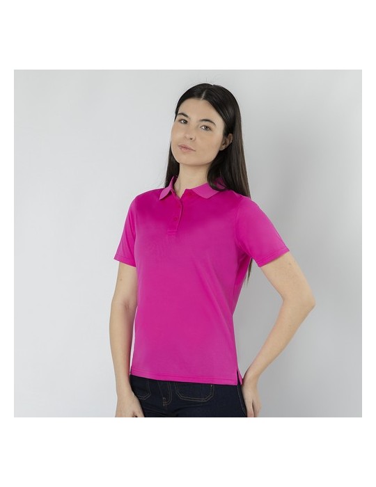 Polo Femme Tecnic Plus Matières : polyester Taille textile : L Couleurs : blanc marquage couleur éclatante