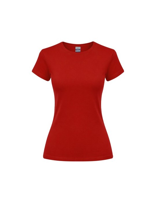 T-Shirt Femme Couleur Epika Matières : coton Taille textile : XXL Couleurs : rouge personnalisable avec votre logo