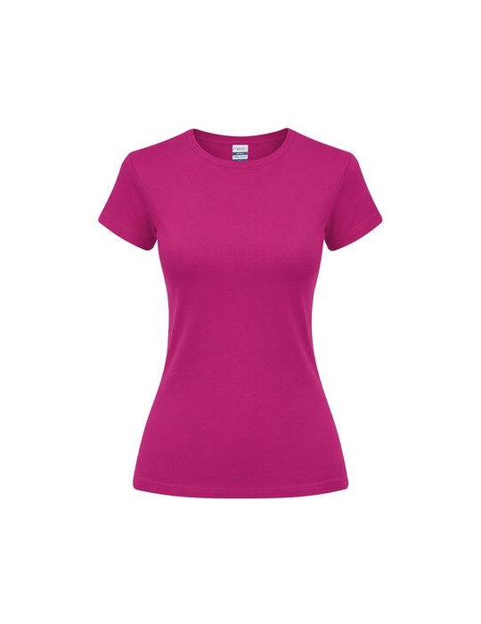 T-Shirt Femme Couleur Epika Matières : coton Taille textile : L Couleurs : fuchsia objet promotionnel éco-responsable
