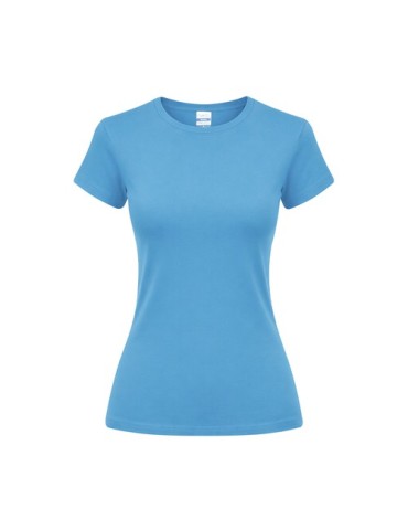 T-Shirt Femme Couleur Epika Matières : coton Taille textile : S Couleurs : bleu clair personnalisation rapide en France