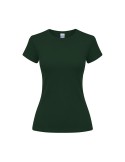 T-Shirt Femme Couleur Epika Matières : coton Taille textile : XL Couleurs : vert bouteille impression haute définition