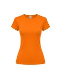 T-Shirt Femme Couleur Epika Matières : coton Taille textile : L Couleurs : orange cadeau entreprise pas cher