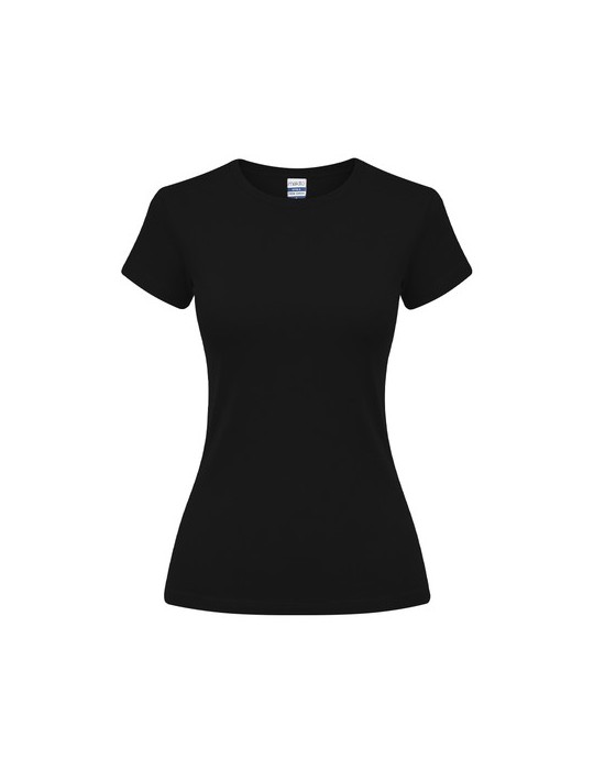 T-Shirt Femme Couleur Epika Matières : coton Taille textile : M Couleurs : noir livraison express 24h 48h