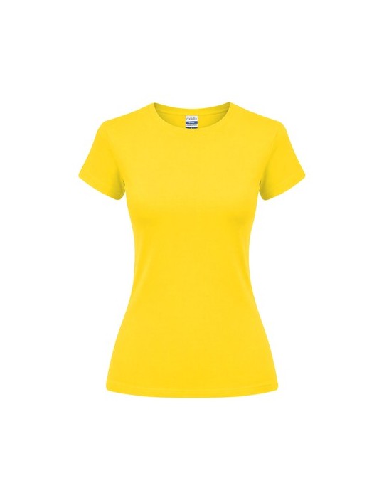 T-Shirt Femme Couleur Epika Matières : coton Taille textile : XL Couleurs : jaune cadeau affaires élégant