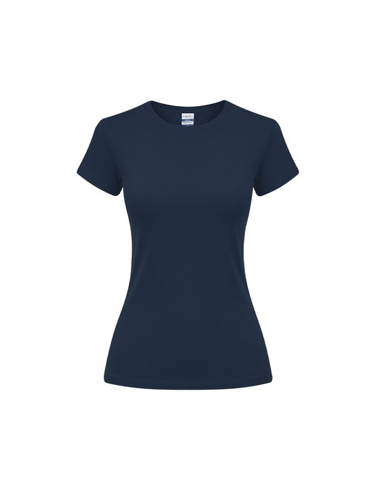 T-Shirt Femme Couleur Epika Matières : coton Taille textile : XXL Couleurs : bleu marine cadeau collaborateur premium
