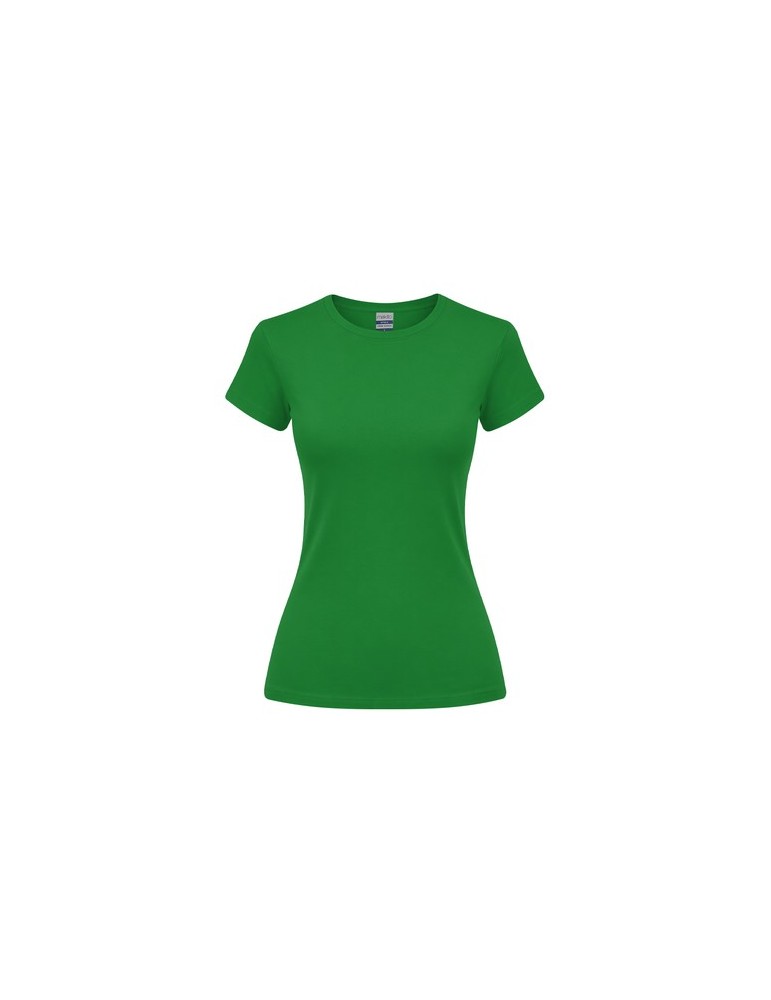 T-Shirt Femme Couleur Epika Matières : coton Taille textile : XXL Couleurs : vert marquage couleur éclatante