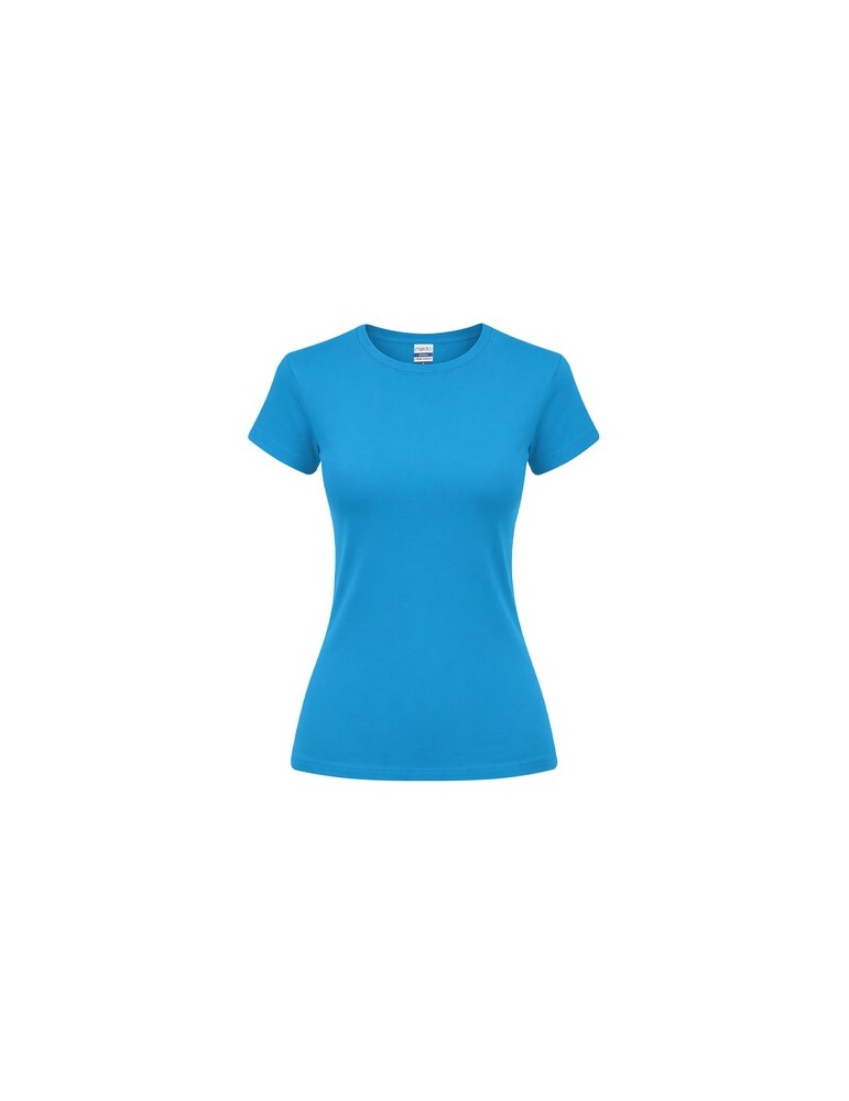 T-Shirt Femme Couleur Epika Matières : coton Taille textile : XL Couleurs : turquoise objet promo petit budget