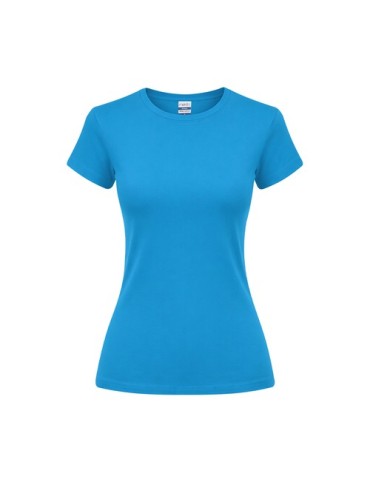 T-Shirt Femme Couleur Epika Matières : coton Taille textile : L Couleurs : turquoise cadeau affaires élégant