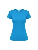 T-Shirt Femme Couleur Epika Matières : coton Taille textile : L Couleurs : turquoise cadeau affaires élégant