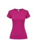 T-Shirt Femme Couleur Epika Matières : coton Taille textile : S Couleurs : fuchsia cadeau entreprise pas cher