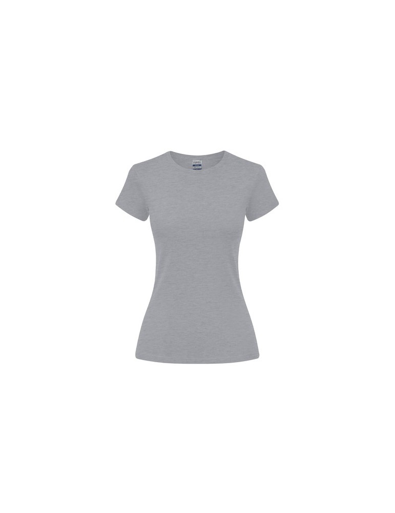 T-Shirt Femme Couleur Epika Matières : coton Taille textile : S Couleurs : gris personnalisable avec votre logo