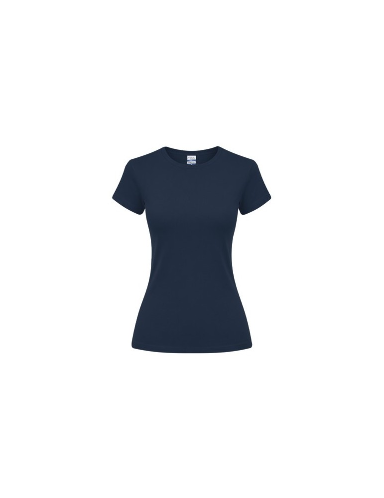 T-Shirt Femme Couleur Epika Matières : coton Taille textile : M Couleurs : bleu marine cadeau client original