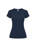 T-Shirt Femme Couleur Epika Matières : coton Taille textile : M Couleurs : bleu marine cadeau client original