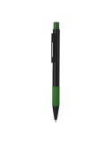 Stylo Crescent Matières : aluminium recyclé  Couleurs : noir marquage couleur éclatante