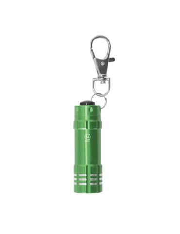 Porte-Clés Lampe Musday Matières : aluminium recyclé  Couleurs : vert cadeau entreprise pas cher