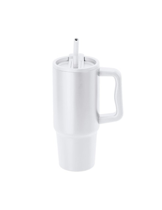 Tasse Thermique Yukon Couleurs : blanc Matières : acier inoxydable recyclé