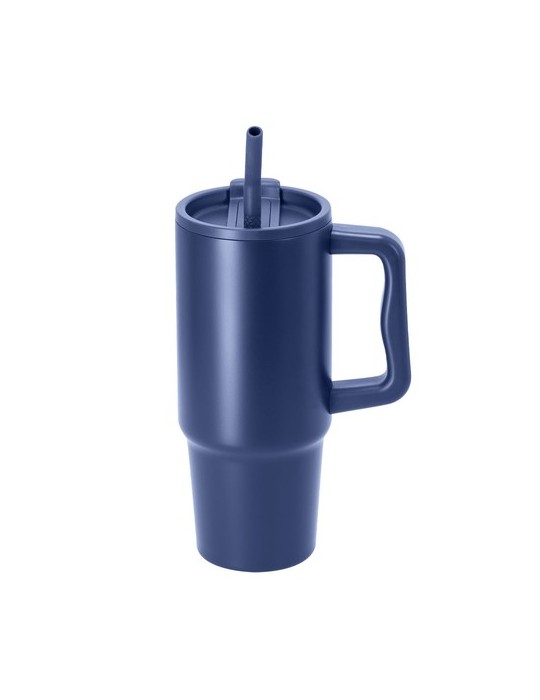 Tasse Thermique Yukon Couleurs : bleu marine Matières : acier inoxydable recyclé impression haute définition