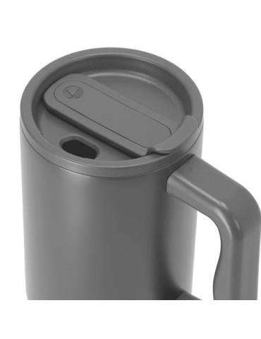 Tasse Thermique Yukon Couleurs : gris Matières : acier inoxydable recyclé impression haute définition