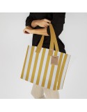 Sac Marylis Matières : coton recyclé Couleurs : jaune impression logo haute qualité