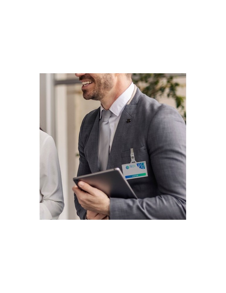 Badge Kapok Matières : polystyrène (PS) Couleurs : transparent impression haute définition