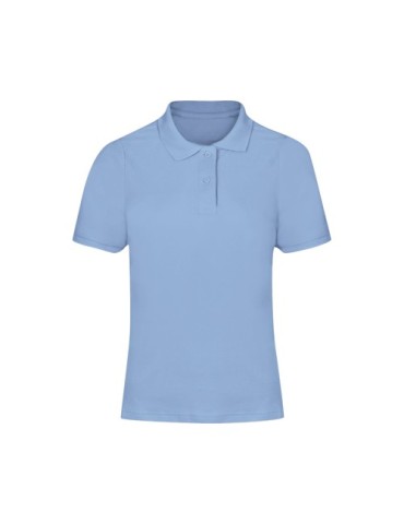 Polo Femme Couleur Charles Matières : coton Taille textile : L Couleurs : bleu clair cadeau entreprise pas cher