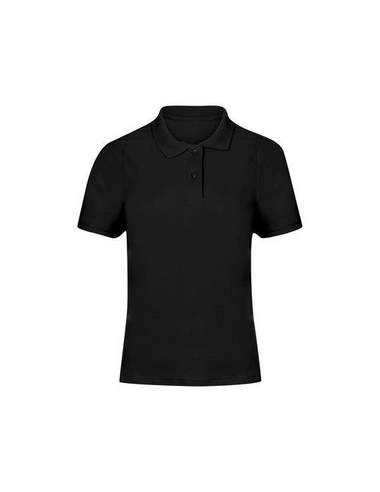 Polo Femme Couleur Charles Matières : coton Taille textile : XXL Couleurs : noir objet promotionnel éco-responsable