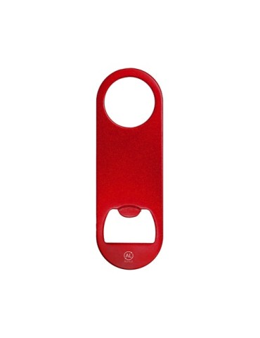 Ouvre Bouteille Zarel Matières : aluminium recyclé  Couleurs : rouge goodies publicitaire événementiel