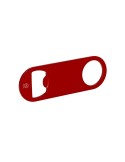 Ouvre Bouteille Zarel Matières : aluminium recyclé  Couleurs : rouge impression logo haute qualité