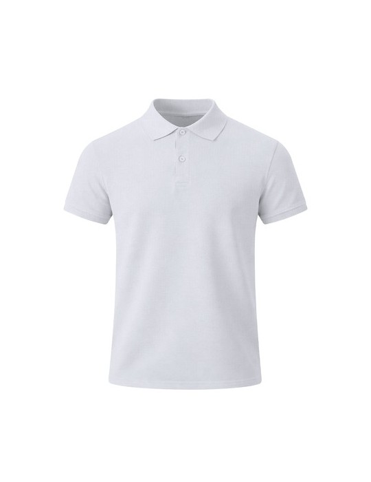 Polo Adulte Blanc Charles Matières : coton Taille textile : XXL Couleurs : blanc