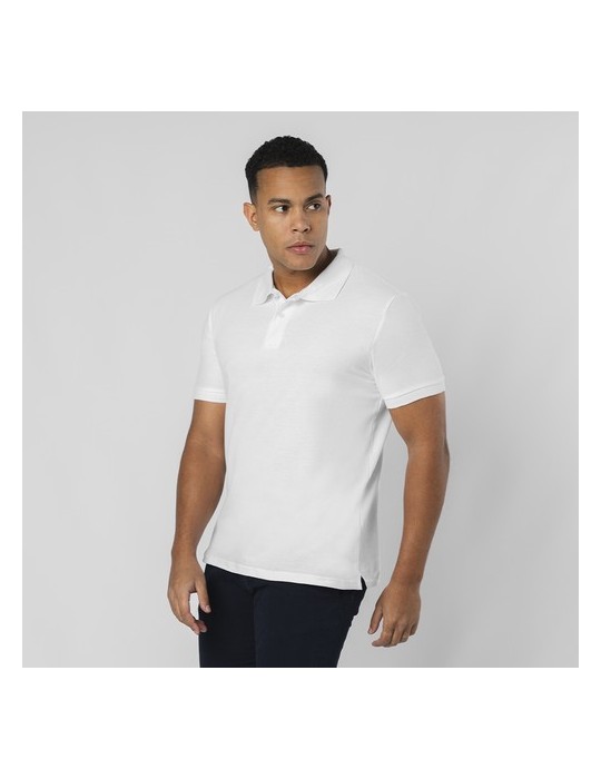 Polo Adulte Blanc Charles Matières : coton Taille textile : XXL Couleurs : blanc livraison express 24h 48h