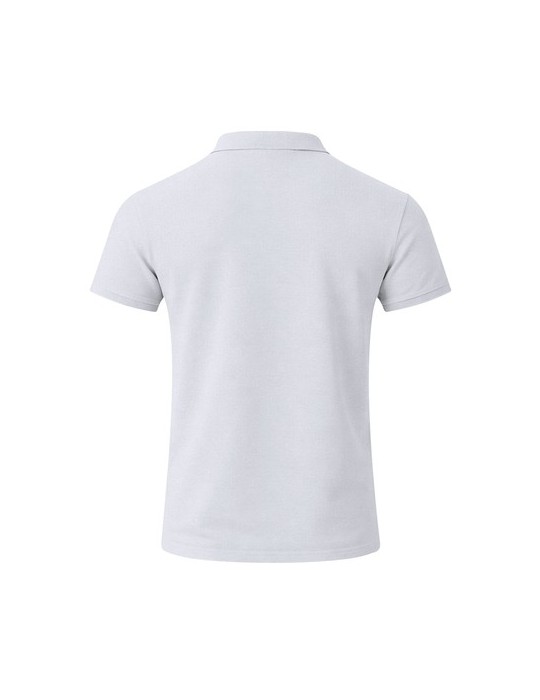 Polo Adulte Blanc Charles Matières : coton Taille textile : XXL Couleurs : blanc personnalisation sur mesure