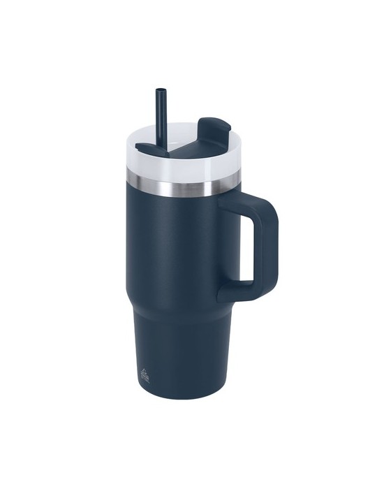 Tasse Thermique Gobby Couleurs : noir Matières : acier inoxydable recyclé impression logo haute qualité