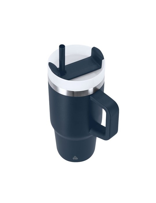 Tasse Thermique Gobby Couleurs : noir Matières : acier inoxydable recyclé impression haute définition