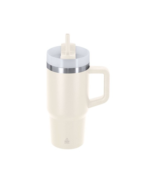 Tasse Thermique Gobby Couleurs : naturel Matières : acier inoxydable recyclé personnalisable avec votre logo