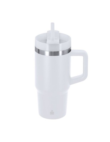 Tasse Thermique Gobby Couleurs : blanc Matières : acier inoxydable recyclé cadeau entreprise pas cher