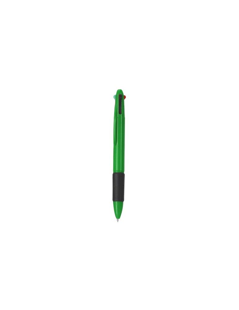 Stylo Multicolore Zorzal Matières : ABS recyclé Couleurs : vert impression haute définition