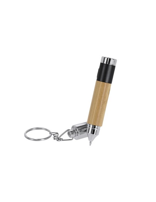 Stylo Lampe Nebula Matières : bambou Couleurs : bleu cadeau collaborateur premium