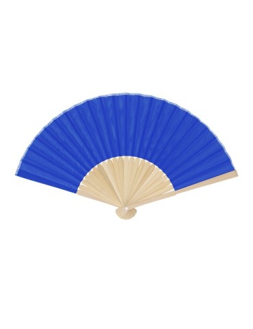 Éventail Mynor Matières : bambou Couleurs : bleu objet promotionnel éco-responsable