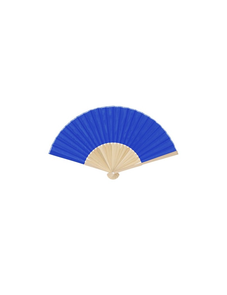 Éventail Mynor Matières : bambou Couleurs : bleu objet promotionnel éco-responsable
