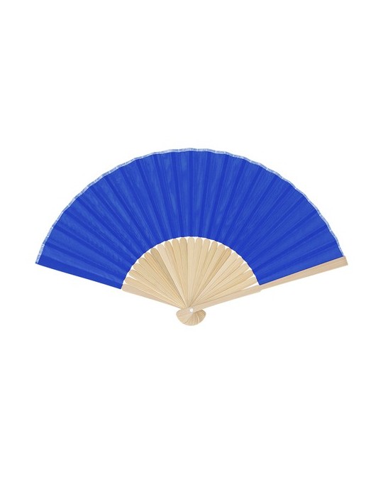 Éventail Mynor Matières : bambou Couleurs : bleu objet promotionnel éco-responsable