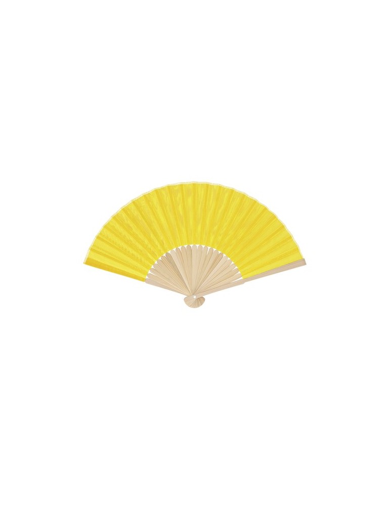 Éventail Mynor Matières : bambou Couleurs : jaune livraison express 24h 48h