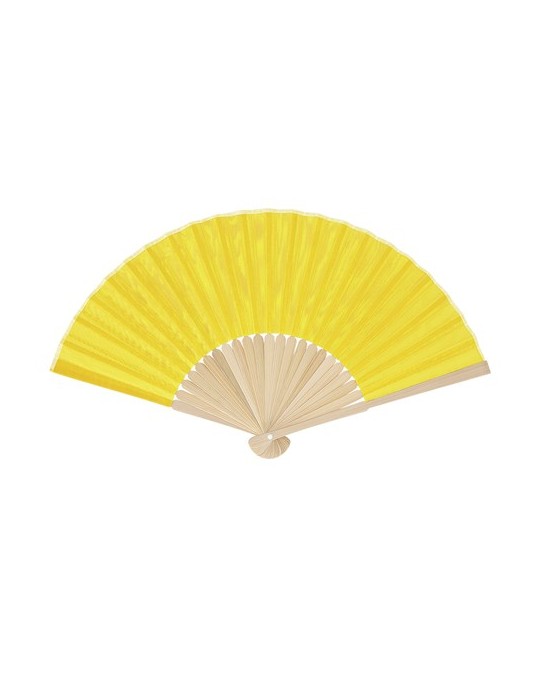 Éventail Mynor Matières : bambou Couleurs : jaune livraison express 24h 48h