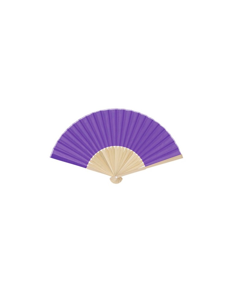 Éventail Mynor Matières : bambou Couleurs : violet cadeau entreprise pas cher