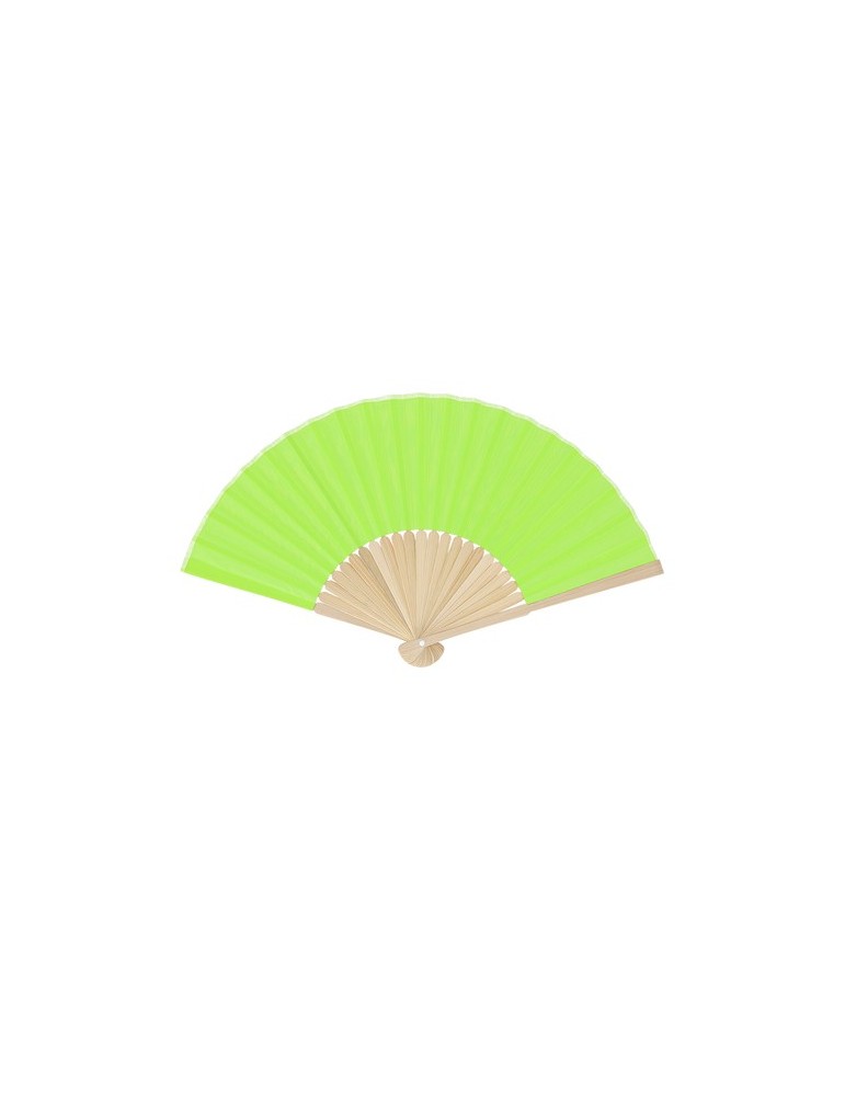Éventail Mynor Matières : bambou Couleurs : vert clair personnalisable avec votre logo