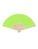 Éventail Mynor Matières : bambou Couleurs : vert clair personnalisable avec votre logo