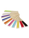 Éventail Mynor Matières : bambou Couleurs : vert clair objet promotionnel éco-responsable