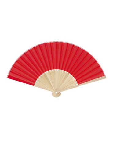Éventail Mynor Matières : bambou Couleurs : rouge impression haute définition